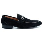 Mocassim Masculino Italiano Zara em Camurça Preta