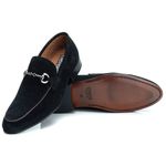 Mocassim Masculino Italiano Zara em Camurça Preta