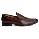 Mocassim Masculino Italiano Zara em Couro de Carneiro Mouro