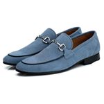 Mocassim Masculino Italiano Zara em Camurça Moon