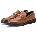 Sapato Masculino Loafer Athenas em Couro Naturaly Whisky