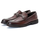 Sapato Masculino Loafer Athenas em Couro Naturaly Pinhão