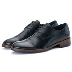 Sapato Derby Masculino Tucson em Couro Naturaly Preto