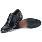Sapato Derby Masculino Tucson em Couro Naturaly Preto