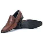 Sapato Social Masculino Forma Italiana em Couro de Carneiro Mouro