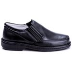 Sapato Masculino Total Comfort Anti Stress em Couro de Carneiro Preto