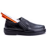 Sapato Masculino Total Comfort Anti Stress em Couro de Carneiro Preto