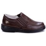 Sapato Masculino Total Comfort Anti Stress em Couro de Carneiro Café