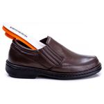 Sapato Masculino Total Comfort Anti Stress em Couro de Carneiro Café
