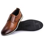 Sapato Masculino Derby Sport em Couro Bovino Whisky