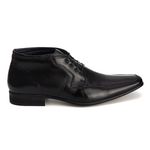 Bota Social Masculina Gênova em Couro de Carneiro Preto