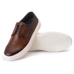 Sapato Masculino Casual Sport Madrid em Couro Bovino Café