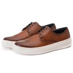 Sapato Masculino Casual Sport Madrid em Couro Bovino Whisky