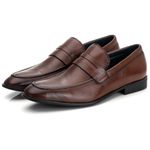 Sapato Social Masculino Loafer em Couro de Carneiro Mouro