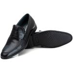 Sapato Social Masculino Loafer em Couro de Carneiro Preto