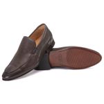 Mocassim Masculino Italiano Zara em Couro de Carneiro Café