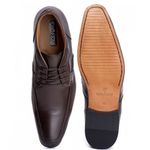 Bota Social Masculina Verona em Couro de Carneiro Café