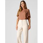 Blusa Botoes Dourados Angel Marrom