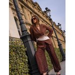 Calça Aladim Poá Eloá Marrom