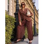 Calça Aladim Poá Eloá Marrom