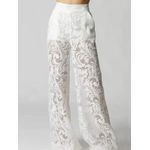 Calça Pantalona Bordada 