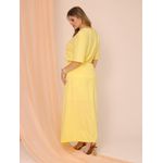 Conjunto Tricô saia midi e blusa Luísa Amarelo