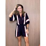 Conjunto Tricô Shorts Marinho