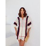 Conjunto Tricô Shorts Off White