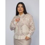 Bomber em organza bordada Nilda