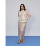 Bomber em organza bordada Nilda