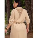 Vestido Chemise Aurora Bege