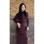 Vestido Longo Drapeado - MARROM