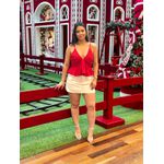 Blusa Alfaiataria Babado - VERMELHA