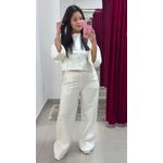 Conjunto Moletinho Risca de Giz - BRANCO