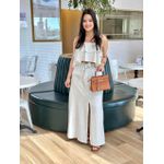 Conjunto Linho (Saia+Cropped) - CRU