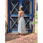 Vestido Midi Listras- AZUL