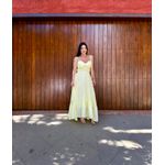 Vestido Midi Alça Amarração - AMARELO
