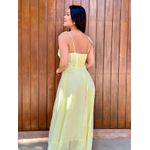 Vestido Midi Alça Amarração - AMARELO