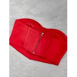 Corset Alfaiataria Tomara que Caia - VERMELHO