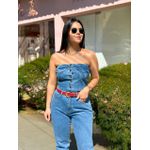 Cropped Tomara que Caia Jeans - AZUL