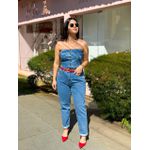 Cropped Tomara que Caia Jeans - AZUL