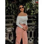 Blusa Malha Ombro a Ombro - Branca