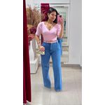 Wide Leg Jeans - AZUL 