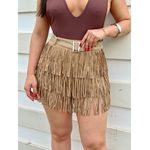 Short Saia franjas - CAMEL
