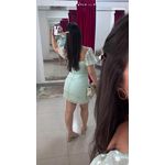 Vestido Organza Froral- VERDE 