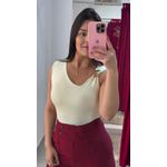 Body Poliamida Fivela - OFF WHITE