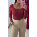 Body Poliamida Manga Longa - MARSALA
