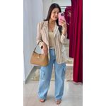 Wide Leg Cargo Jeans - AZUL 