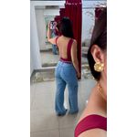 Wide Leg Cargo Jeans - AZUL 