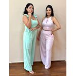 Calça Pantalona Linho - VERDE MENTA